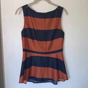 Banana republic stripe peplum top size 2P